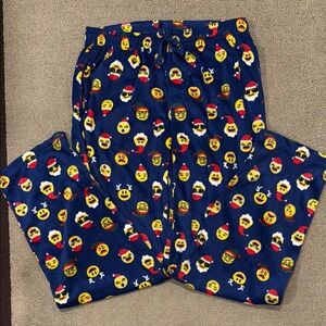 Joe Boxer Christmas Emoji Flannel Pajamas